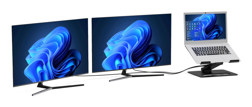 Bundle / 6x Adjustable Stand - Docking Type C - 2 X 4k - Eu
