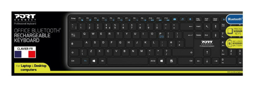 Office Bluetooth Keyboard Rechargeable - CH