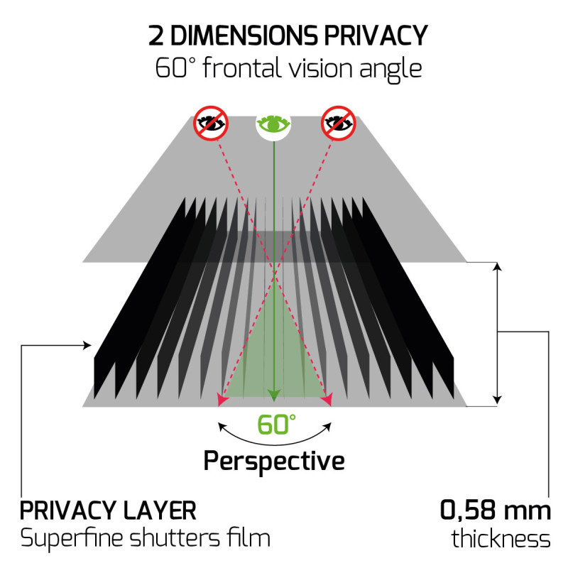 Privacy Filter 2D - Surface Laptop - 13.5in- 305x213 - Magnetic