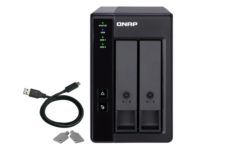TR-002 2BAY EXP UNIT / DAS 1x USB 3.1 Gen2 Type C