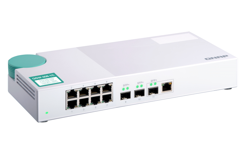 Switch QSW-308-1C 8port 1Gbps 3port SFP+ 1RJ45 10G comboport