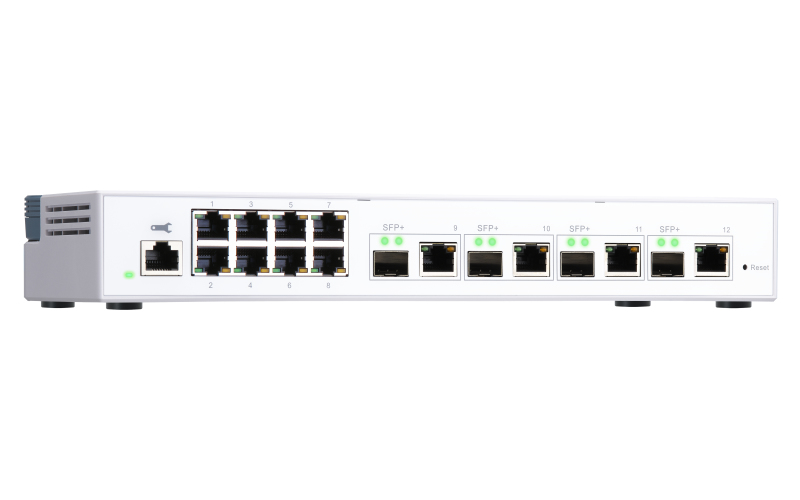Switch QSW-M408-4C 8port 1gbps 4x 10g Sfp+/ Nbase-t Combo Wmsw