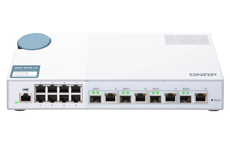Switch QSW-M408-4C 8port 1gbps 4x 10g Sfp+/ Nbase-t Combo Wmsw