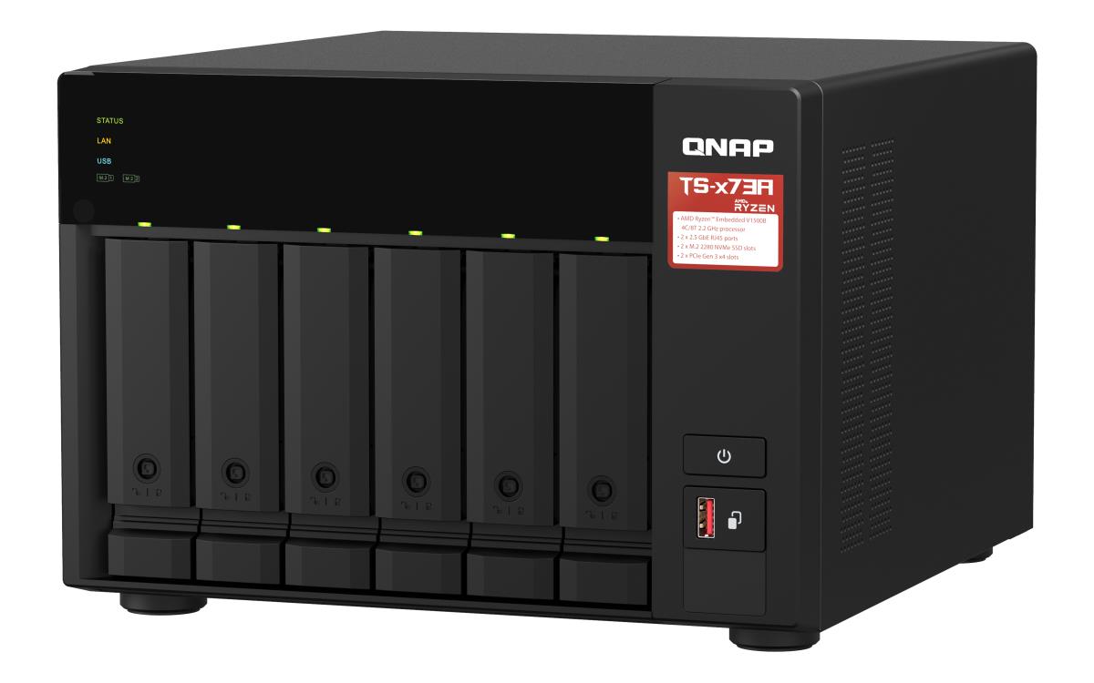 NAS TS-673A-8G 6 Bay 2.2GHz 4C/8T 8GB DDR4 2x 2.5GbE opt 10GbE exp
