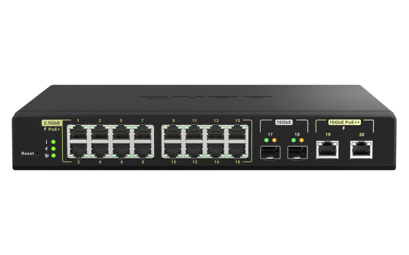 Web Managed Switch 16 ports 2.5GbE RJ45 with PoE 802.3at 30W