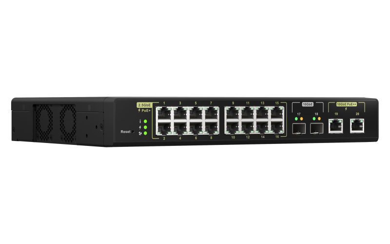 Web Managed Switch 16 ports 2.5GbE RJ45 with PoE 802.3at 30W