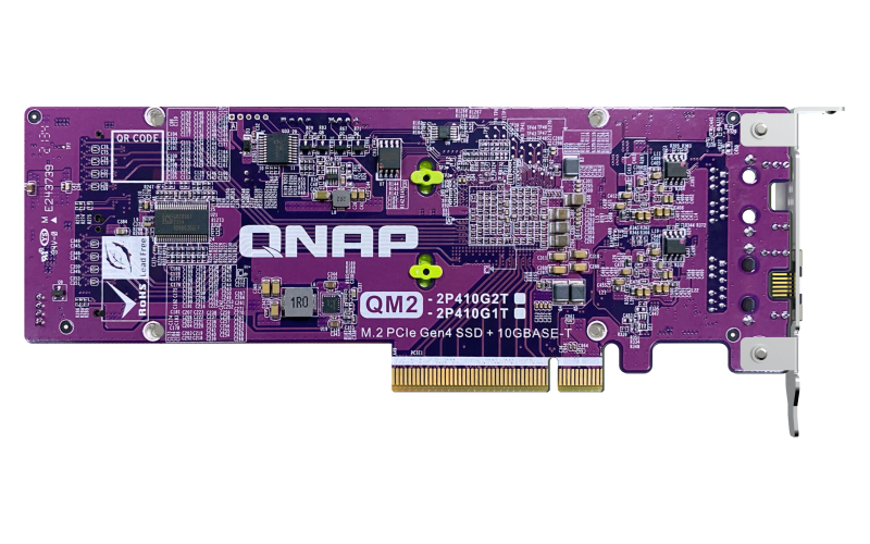 2x M.2 Pci-e Gen4 NVMe SSD & 1x 10GbE port expansion card