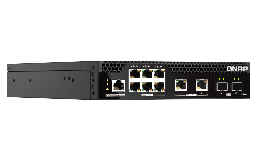 Web Managed Switch - Half-width Rackmount 10GbE and 2.5GbE PoE++ Layer 2 for New-generation Wi-Fi Deployment