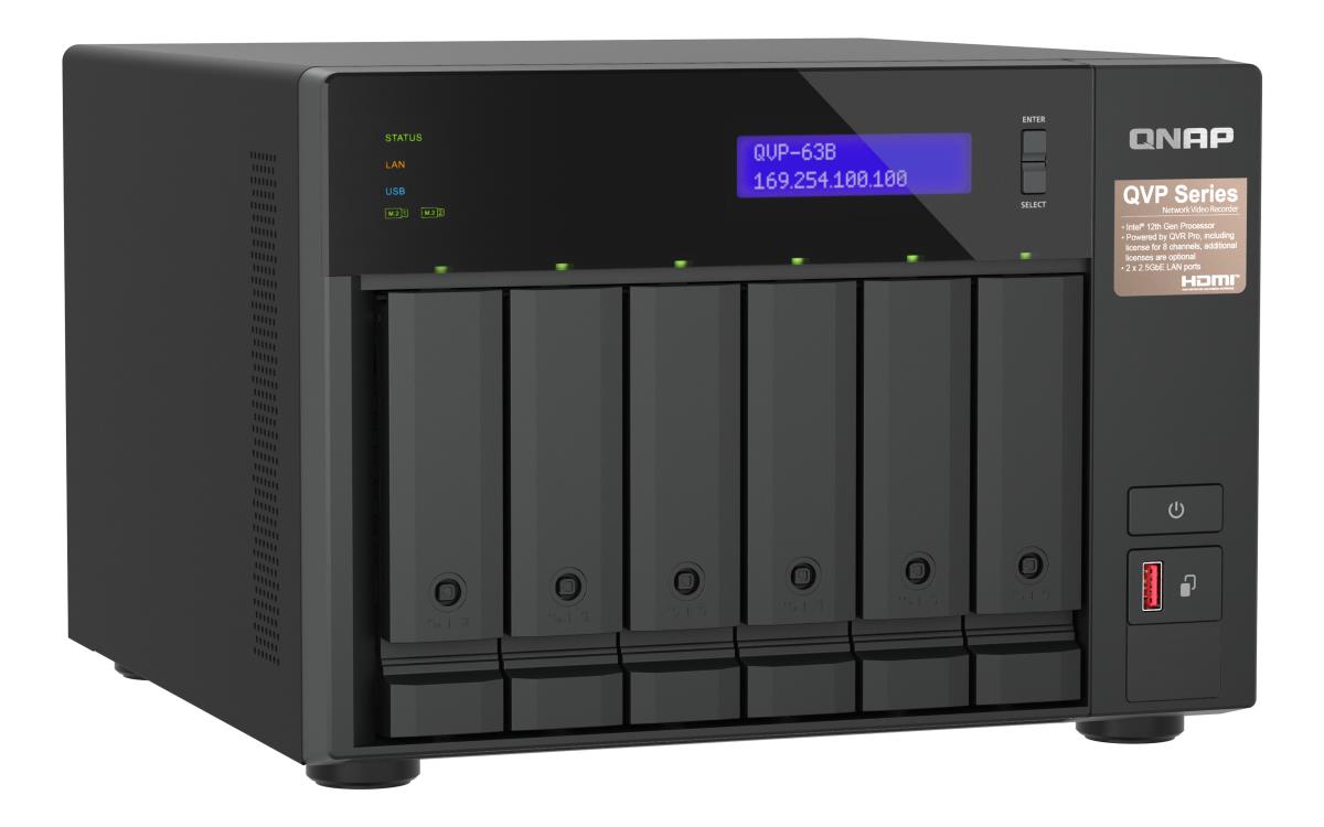 QVP-63B 8-CH 6 BAY NVR
