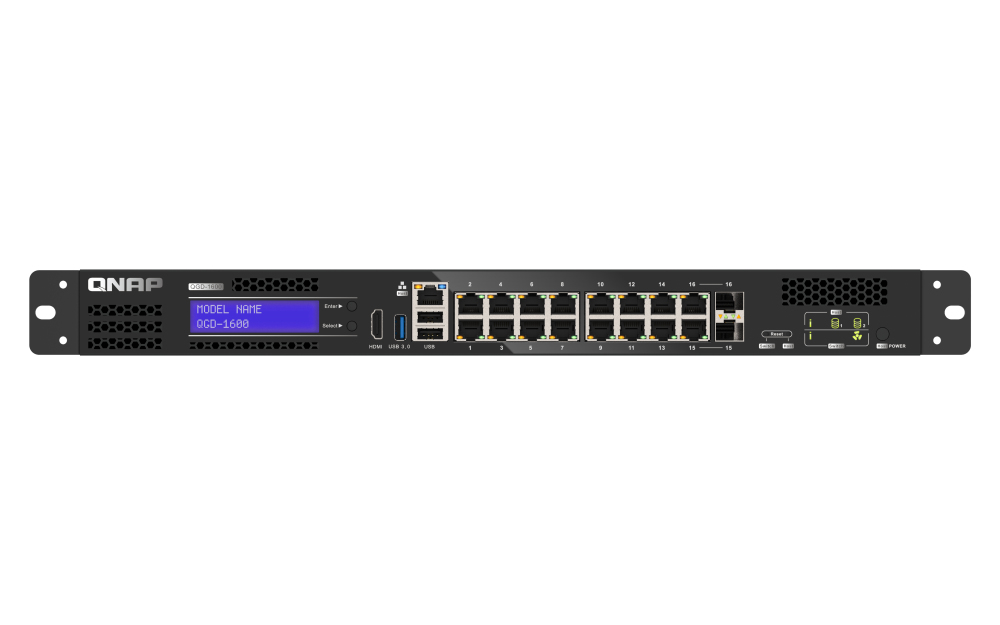 PoE managed switch 4x Gigabit RJ45 ports, 10x Gigabit RJ45 ports, 2x Gigabit RJ45/SFP combo ports; Celeron J4115, 4GB RAM
