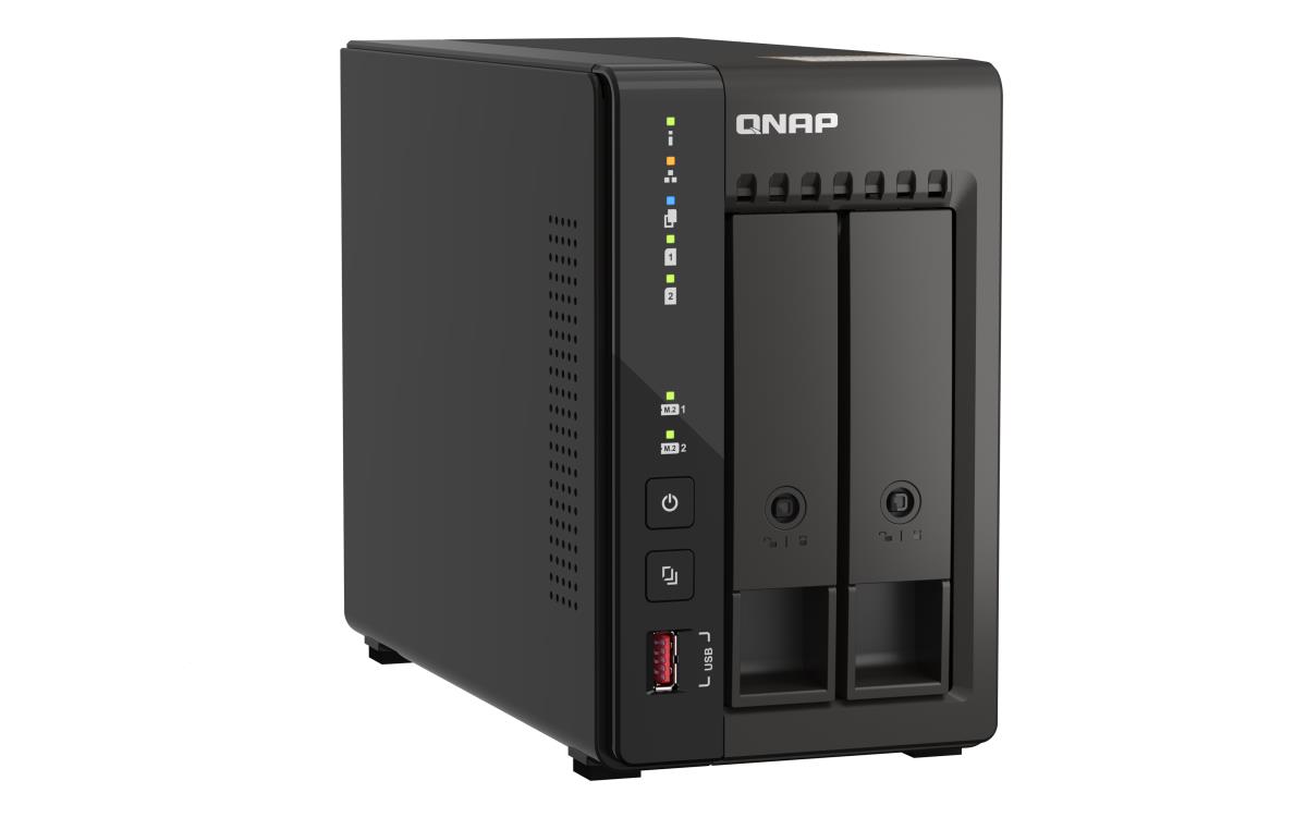 NVR - QVP-21C 8-CH 2 BAY Intel Celeron 4-core/4-thread processor burst up to 2.6 GHz 8GB