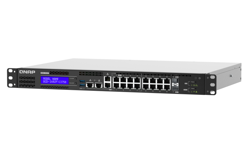 2.5GbE ports 8 1GbE ports 2 SFP+ 10GbE. 86W toatl power comsumption Intel Atom C3558 (QGD-1602-C3558-8G)