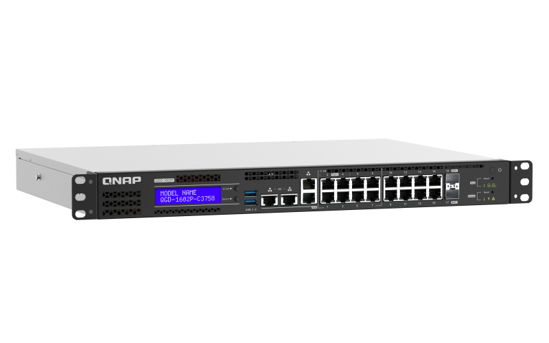 2.5GbE ports 8 1GbE ports 2 SFP+ 10GbE. 86W toatl power comsumption Intel Atom C3558 (QGD-1602-C3558-8G)