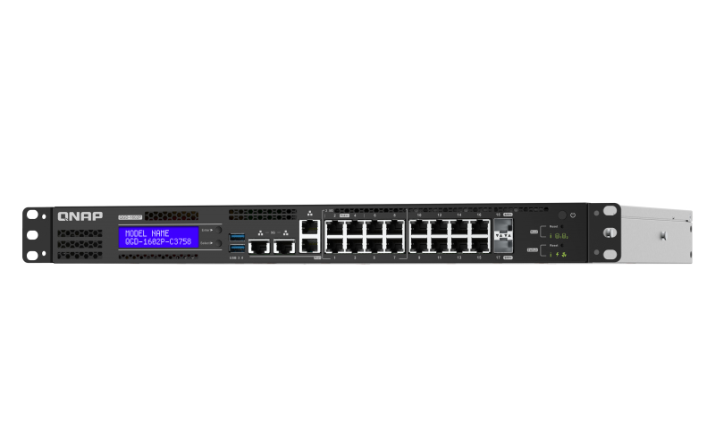 2.5GbE ports 8 1GbE ports 2 SFP+ 10GbE. 86W toatl power comsumption Intel Atom C3558 (QGD-1602-C3558-8G)