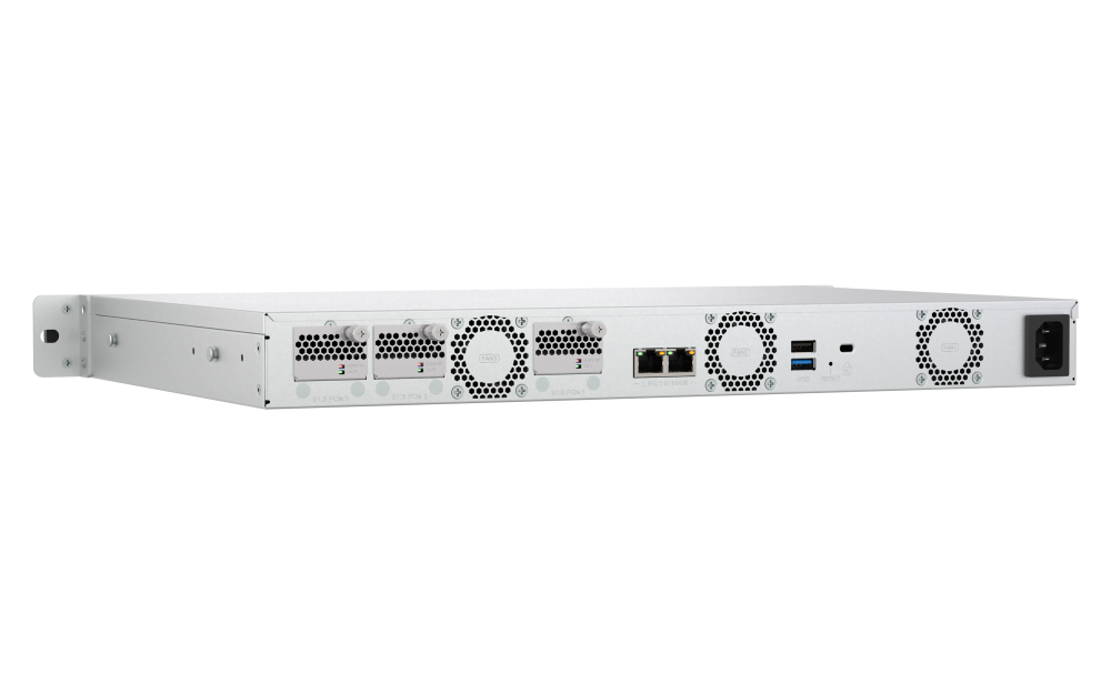 TS-H765EU-8G - 1U 4-bay 3.5 SATA+3 x E1.S/Pci-e M.2