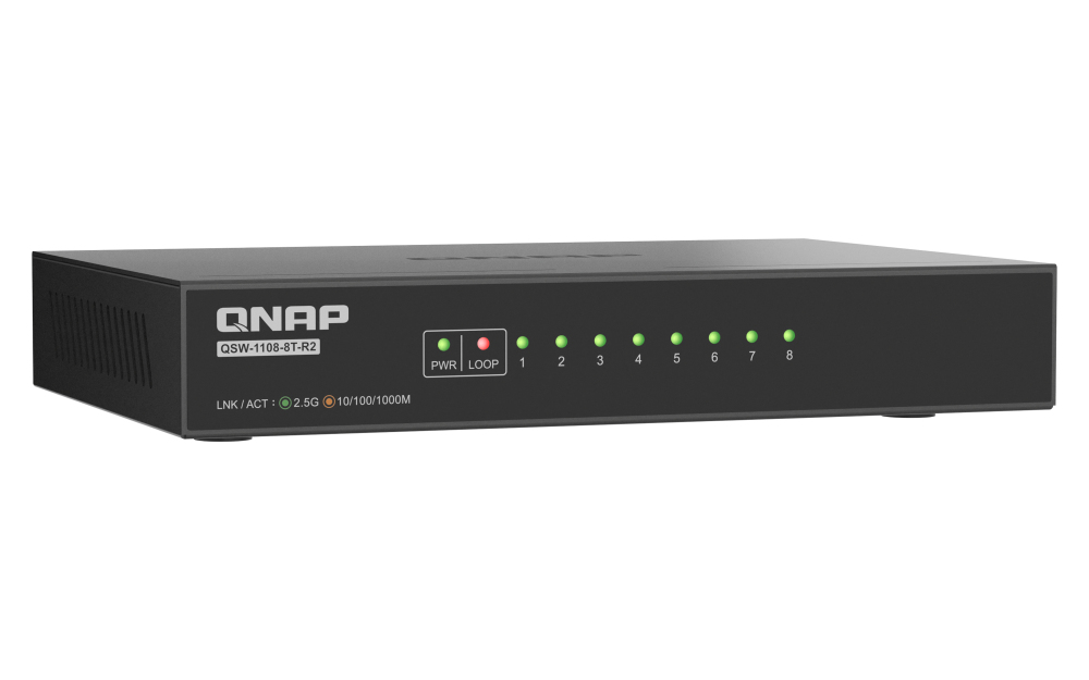Switch - QSW-1108-8T-R2 - 8-Port Full 2.5GbE Multi-Gig