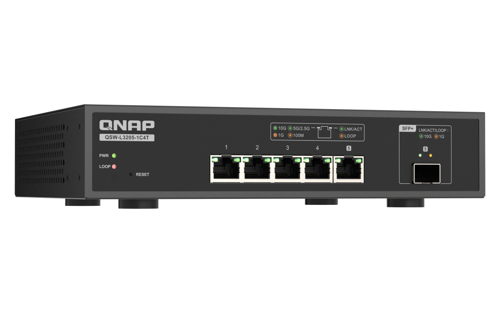 Switch - QSW-L3205-1C4T - 4 Ports 10gbps 1 Port 10g SFP+/NBASE-T Combo