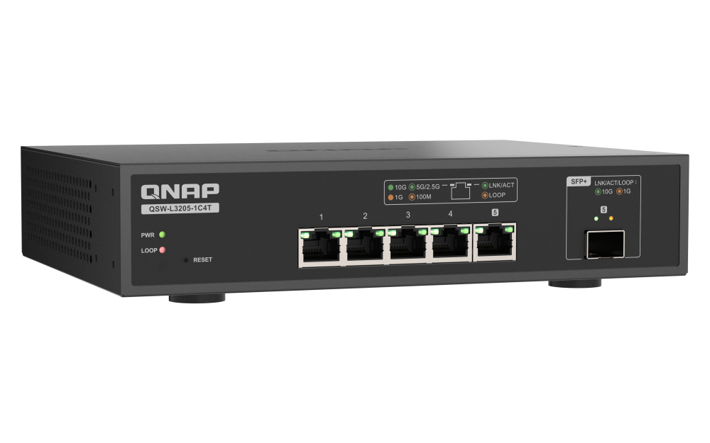Switch - QSW-L3205-1C4T - 4 Ports 10gbps 1 Port 10g SFP+/NBASE-T Combo