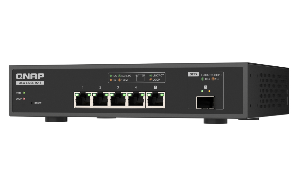 Switch - QSW-L3205-1C4T - 4 Ports 10gbps 1 Port 10g SFP+/NBASE-T Combo