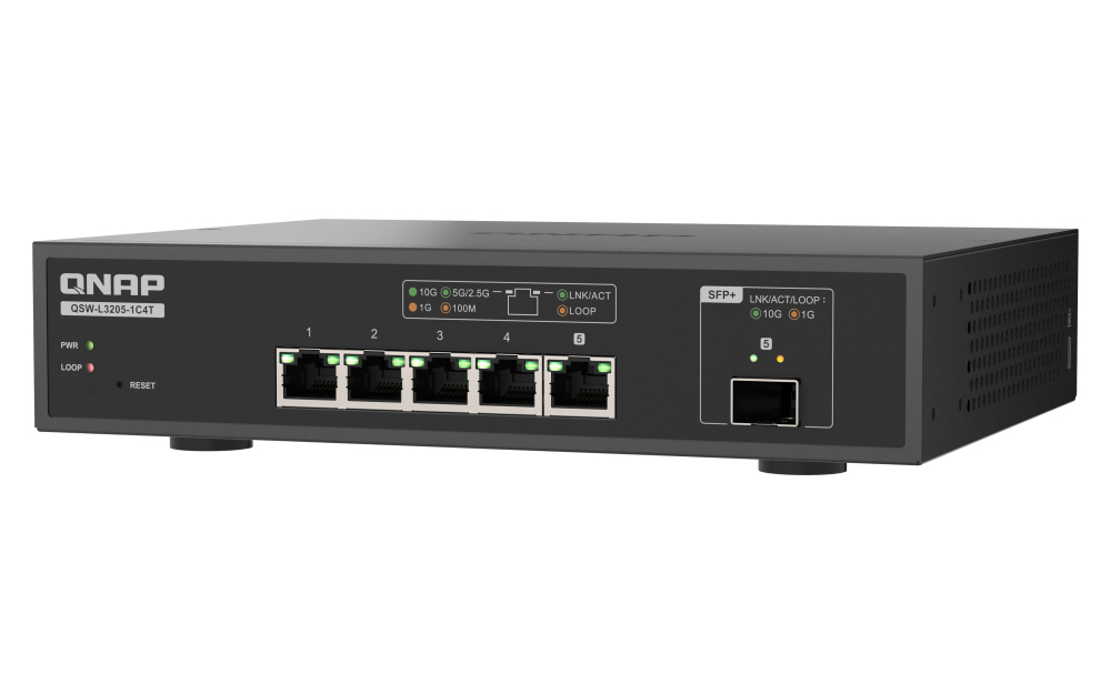 Switch - QSW-L3205-1C4T - 4 Ports 10gbps 1 Port 10g SFP+/NBASE-T Combo