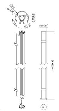 Puc 2422s Buis 220cm