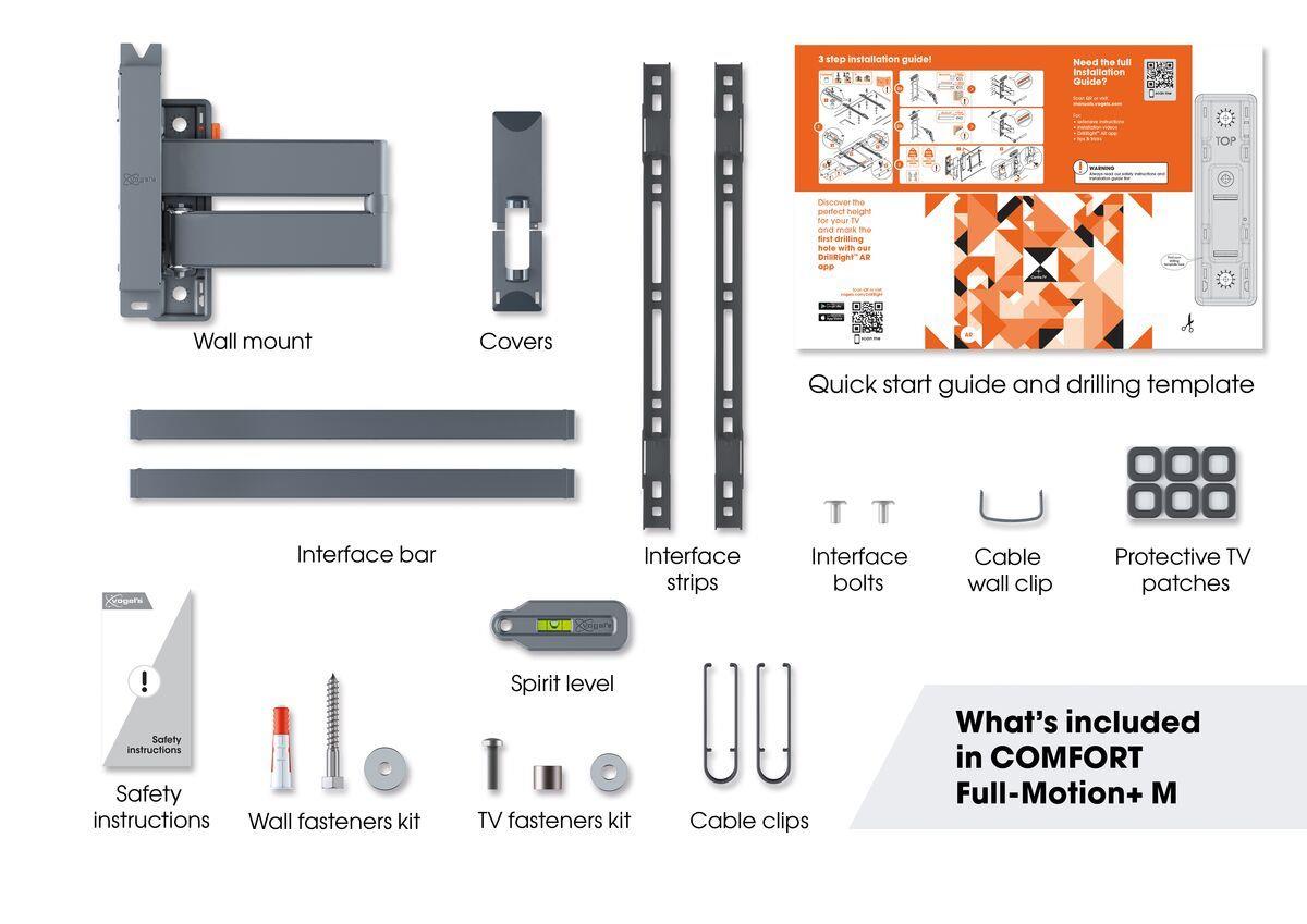 Tvm 3445 Full Motion+ Medium Wall Mount