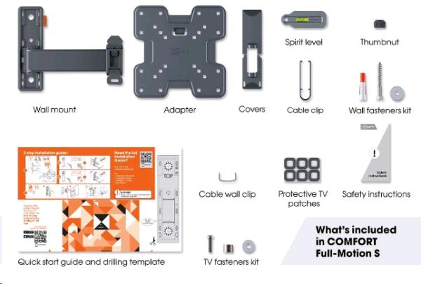 Tvm 3225 Full Motion Small Wall Mount