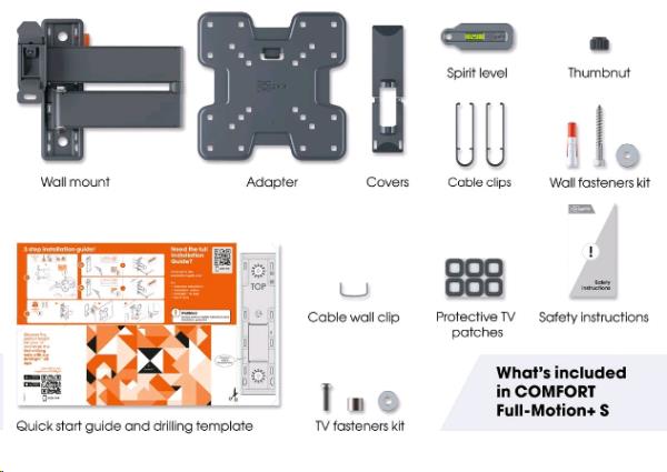 Tvm 3245 Full Motion+ Small Wall Mount