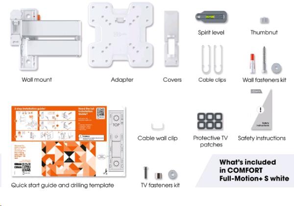 Tvm 3245 - Full Motion+ Small Wall Mount