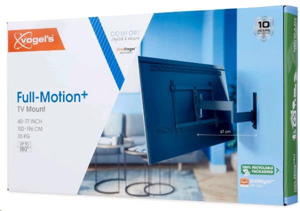 Tvm 3645 Full Motion+ Large Wall Mount - White