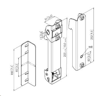 Pls 8001 LED Vertical Profile Mounting Strip