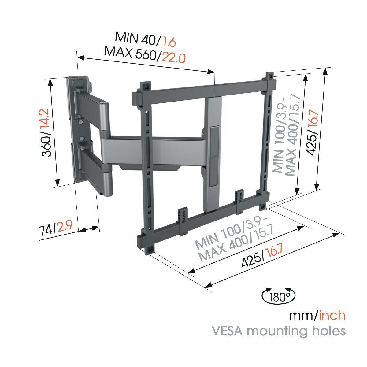 Tvm 5445 Full Motion+ Mount Medium