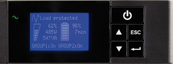 Eaton 5P UPS 1 Fase Line-Interactive Rack 1U 1550VA/1100W