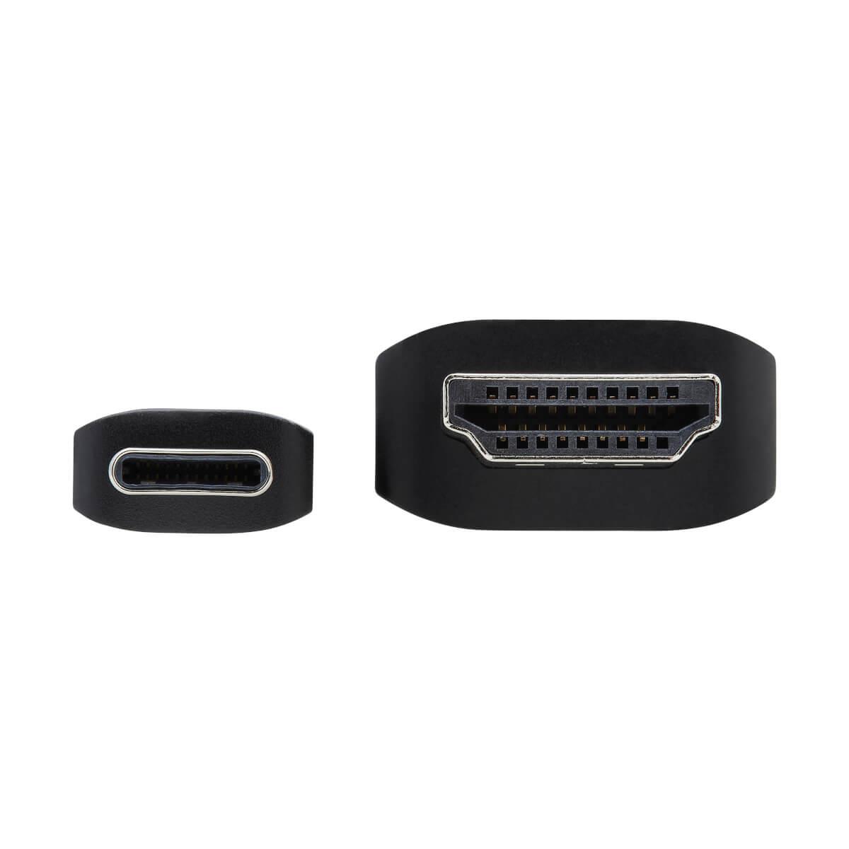 TRIPP LITE USB-C to HDMI Active Adapter Cable (M/M), 4K 60 Hz, HDR, HDCP 2.2, DP 1.4 Alt Mode, 1.8m Black