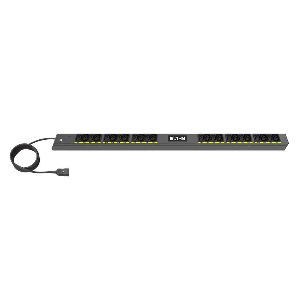 Basic G4 Rack PDU, 0U, 22.5U, C20 input, 3m cord, 1ph, 3.7kW, 16A, 200-240V, 24 outlets (12)C13, (12)C39