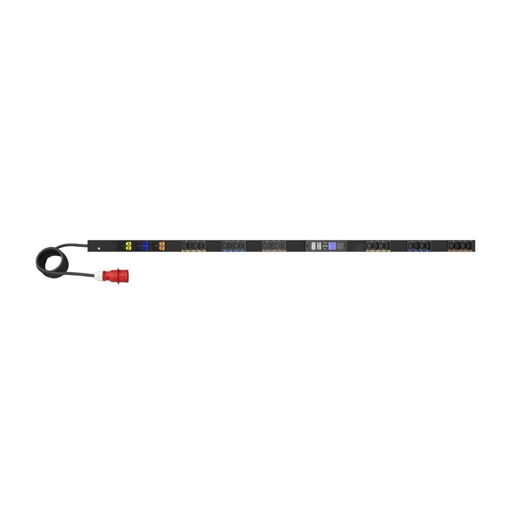 Managed G4 Rack PDU, 0U, 39U, IEC-60309 input, 3m cord, 3ph, 22kW, 32A, 415/240V, 24 outlets (12)C13, (12)C39
