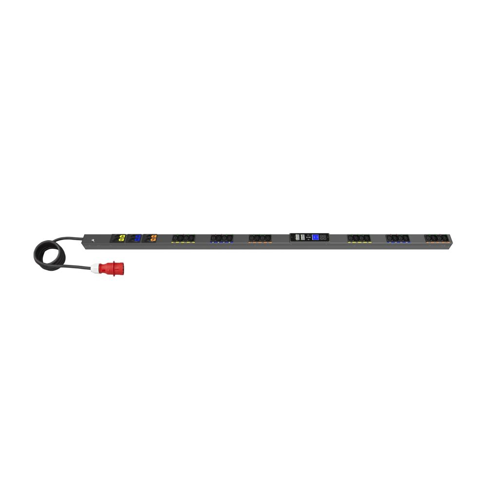 Managed G4 Rack PDU, 0U, 39U, IEC-60309 input, 3m cord, 3ph, 22kW, 32A, 415/240V, 24 outlets (12)C13, (12)C39