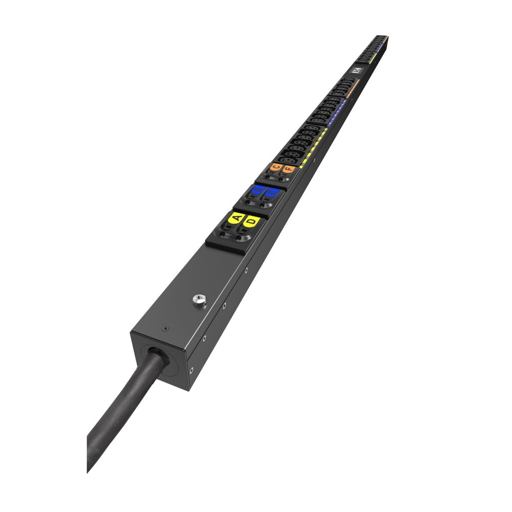 Basic G4 Rack PDU, 0U, 39U, IEC-60309 input, 3m cord, 3ph, 22kW, 32A, 415/240V, 42 outlets (24)C13, (18)C39