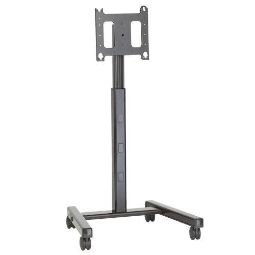 Silver Flat Panel Single Display Cart (pfcus)