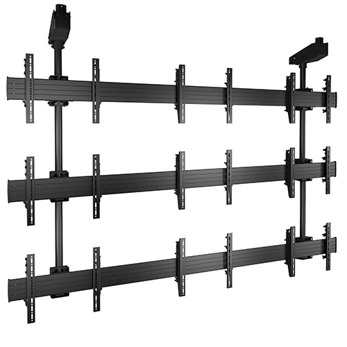 Fusion&trade Micro-adjustable Large Ceiling Mounted 3 X 3 Video Wall Solutions 40&quot - 55"