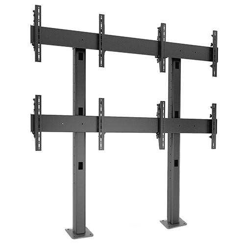Fusion&trade 2 X 2 Micro-adjustable Large Bolt-down Freestanding Video Wall