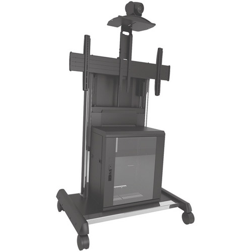 This Mobile Fusion Av Cart Incorporates Rounded Edges And Sleek Features To Give