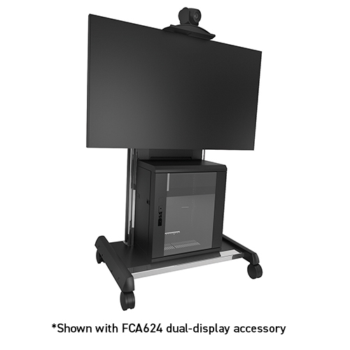 This Mobile Fusion Av Cart Incorporates Rounded Edges And Sleek Features To Give