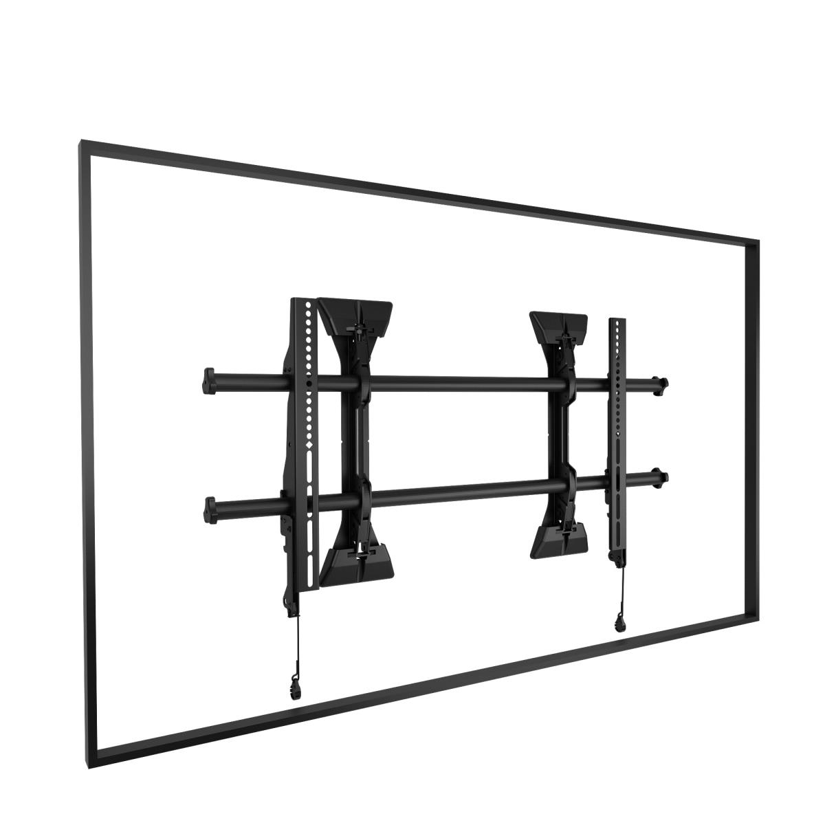 Large Fusion Micro-adjustable Fixed Wall Display Mount 37 - 63" Max Weight 91kg - Black