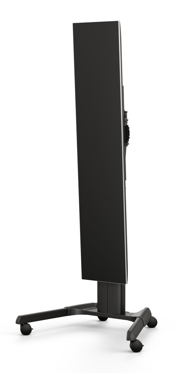 Medium Fusion Manual Height Adjustable Floor Av Stand Black