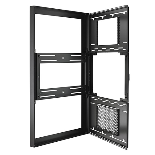 Chief Impact On-wall Kiosk - 50in Portrait, Black