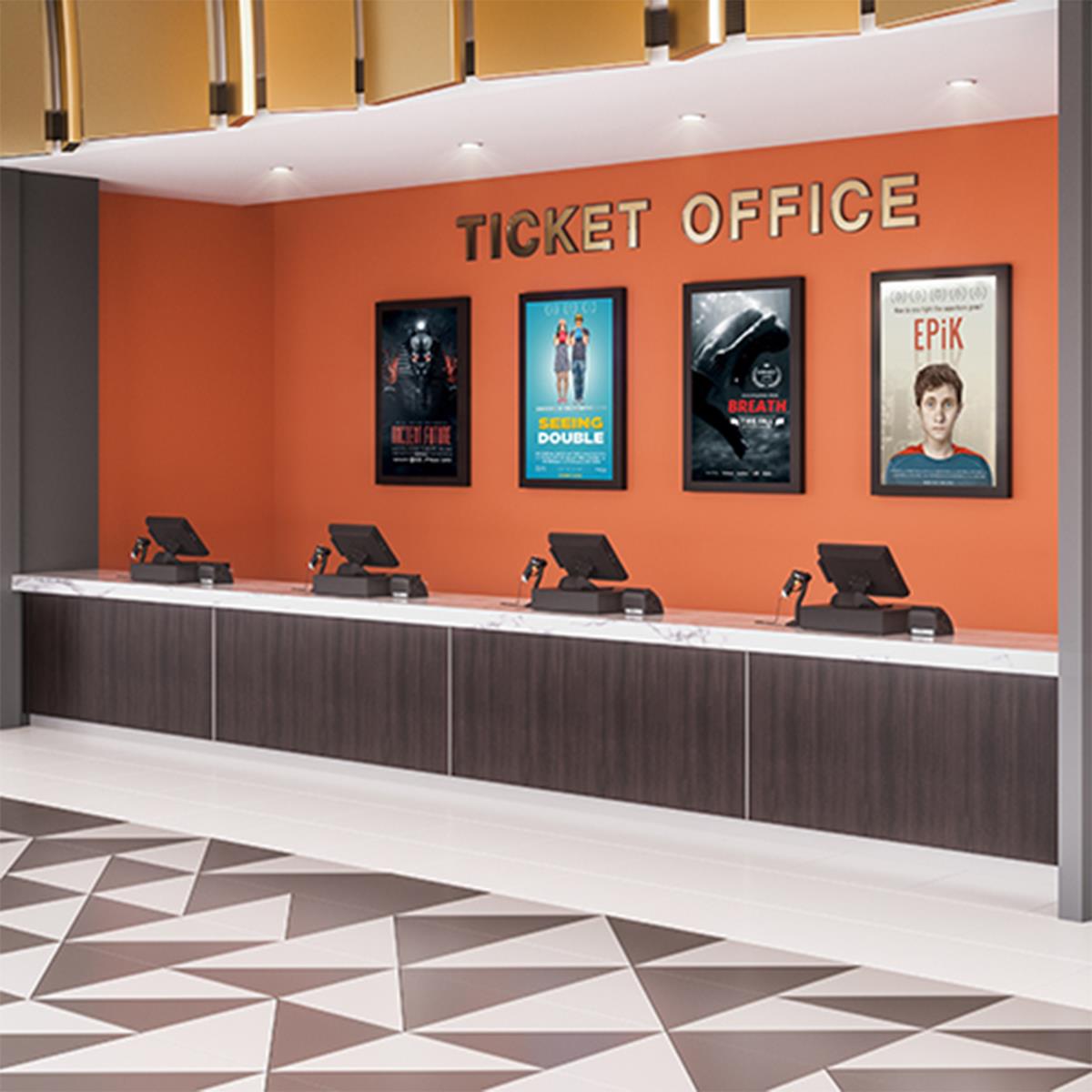 Chief Impact On-wall Kiosk - 55in Portrait, White