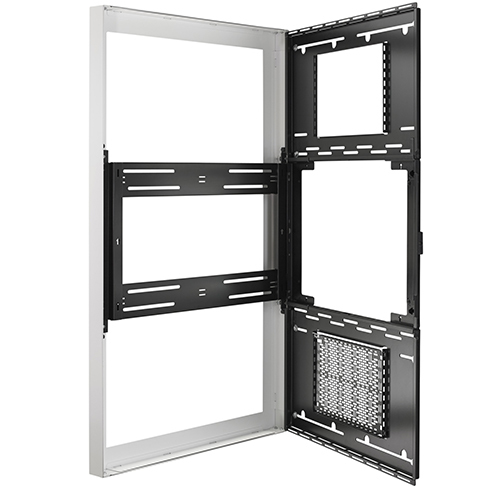 Chief Impact On-wall Kiosk - 75in Portrait, White