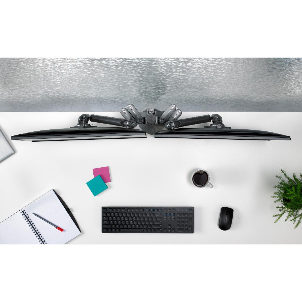 Desk Mnt Dual 2l Armsslv Monitor Mounts