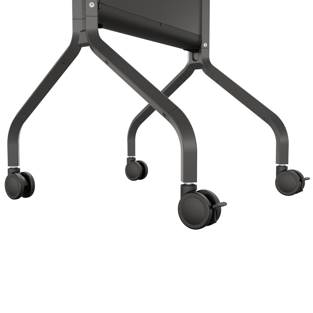 Voyager Manual Height Adjustable Av Cart Black